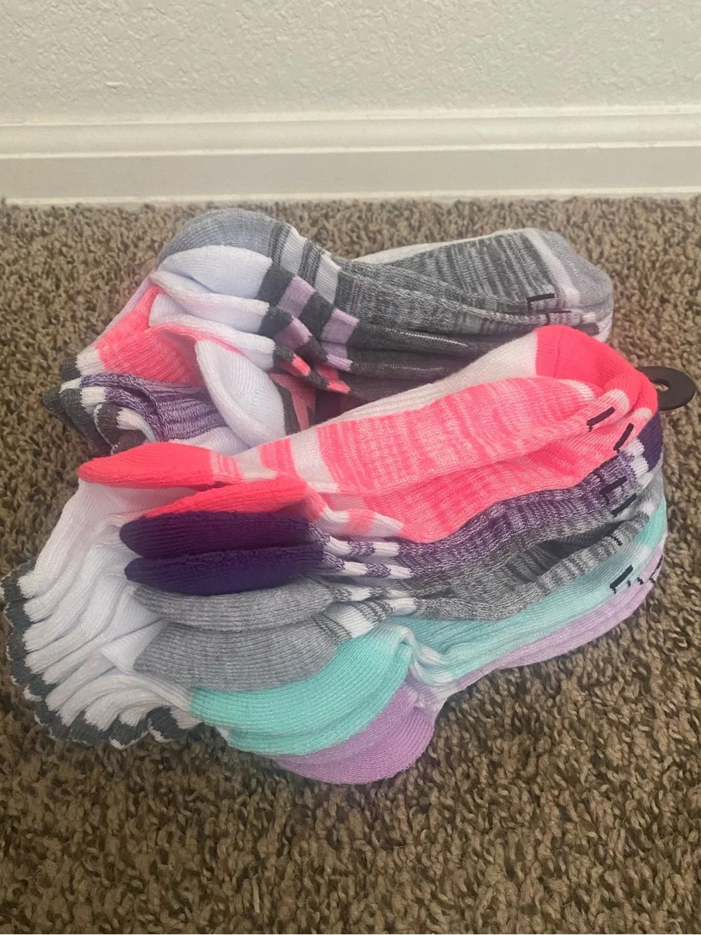 Pack of Girl’s Athletic Socks - 10 Pack